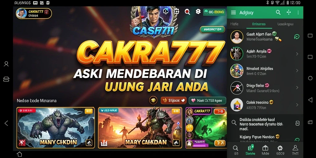 Gameplay mendebarkan dalam <strong>CAKRA777</strong> yang penuh aksi.