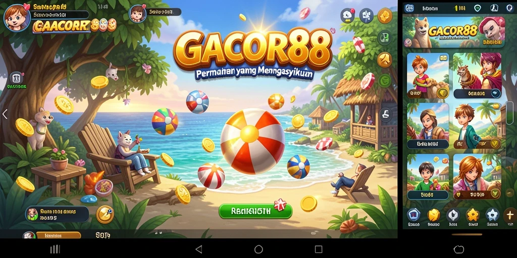 Tampilan gameplay GACOR88 yang menarik dan seru.