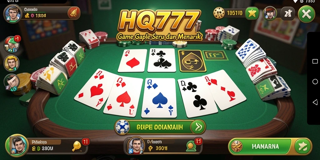 Gameplay seru dan interaktif dalam HQ777.