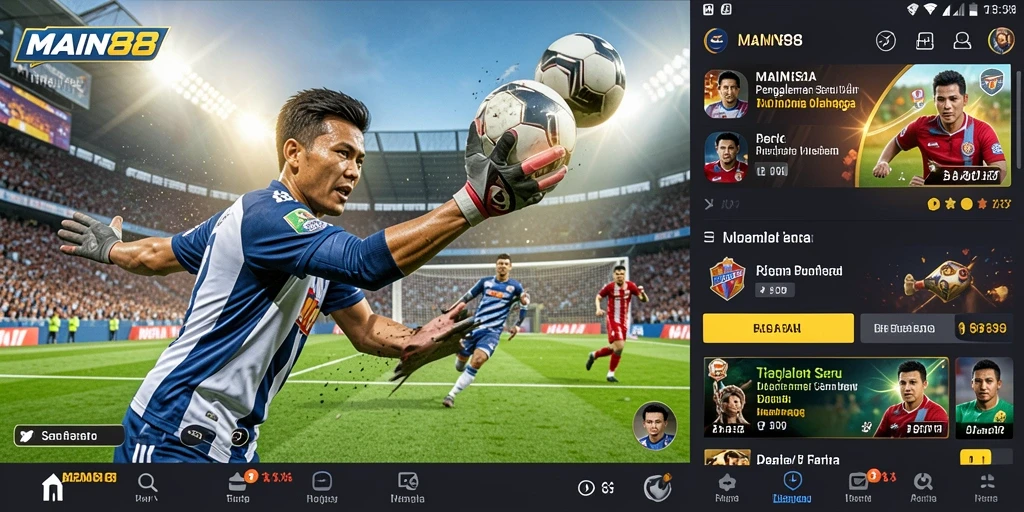 Tampilan menarik dari gameplay olahraga di MAIN88.