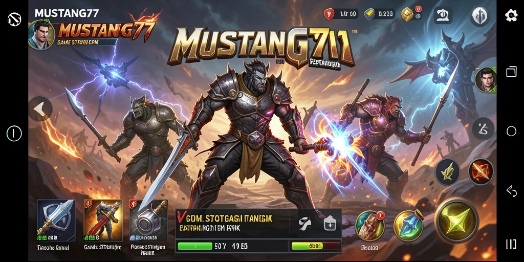 Gameplay seru dengan strategi epik di MUSTANG77.