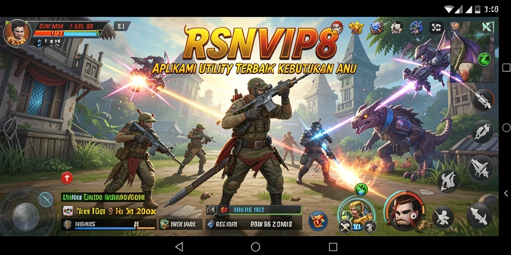 Tampilan antarmuka RSNVIP8 yang ramah pengguna dan intuitif.