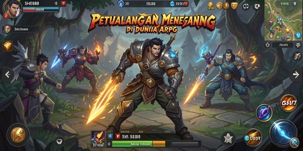 Tampilan gameplay ARPG yang menegangkan dari SHE888.