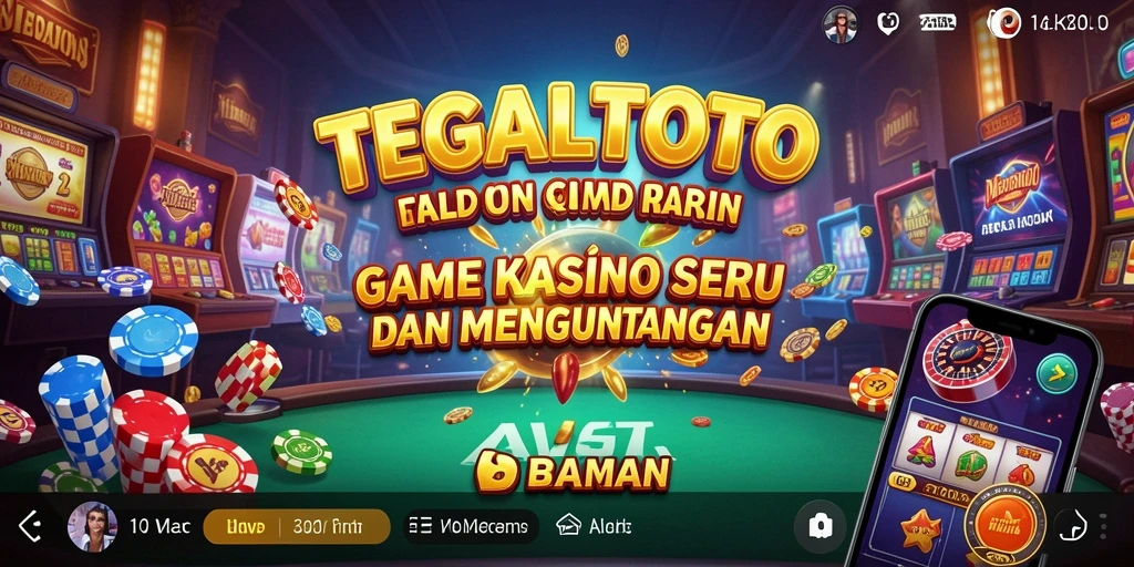 Screenshot utama dari gameplay TEGALTOTO menampilkan keseruan taruhan Kasino.