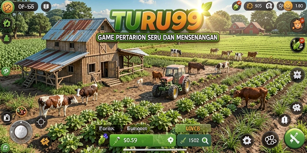 Tampilan gameplay TURU99 yang menarik dan penuh warna.