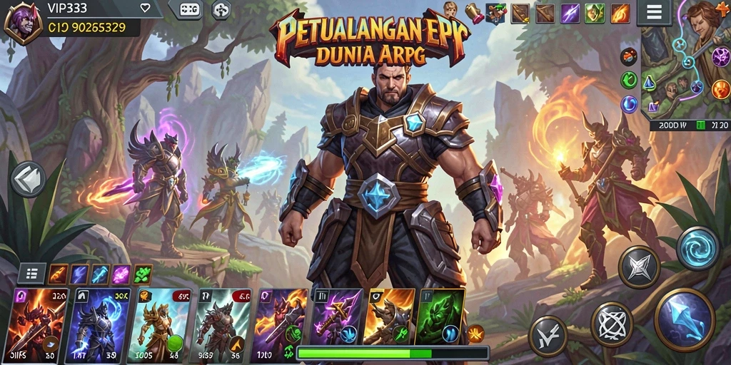 Tangkapan layar gameplay VIP333 dengan aksi seru dalam pertempuran ARPG.